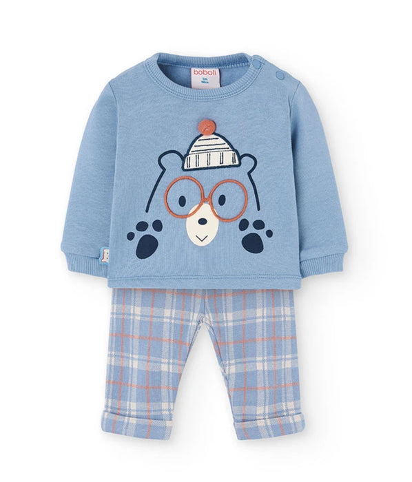 Cool Bear Plaid 2-Piece Set