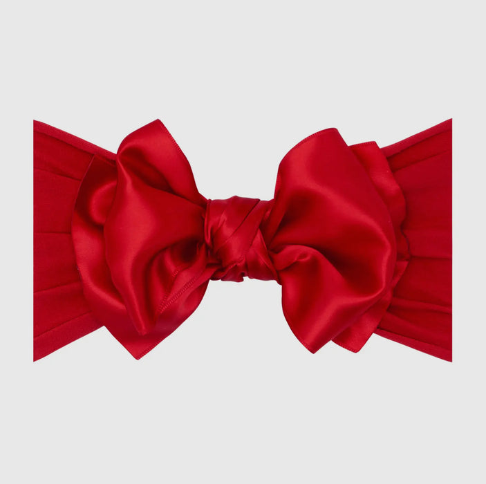 Baby Bling Satin FAB soft nylon headband with satin bow