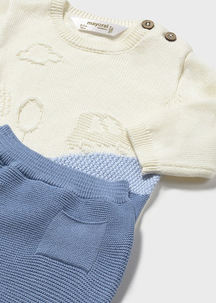 Blue 2pc Knit Set