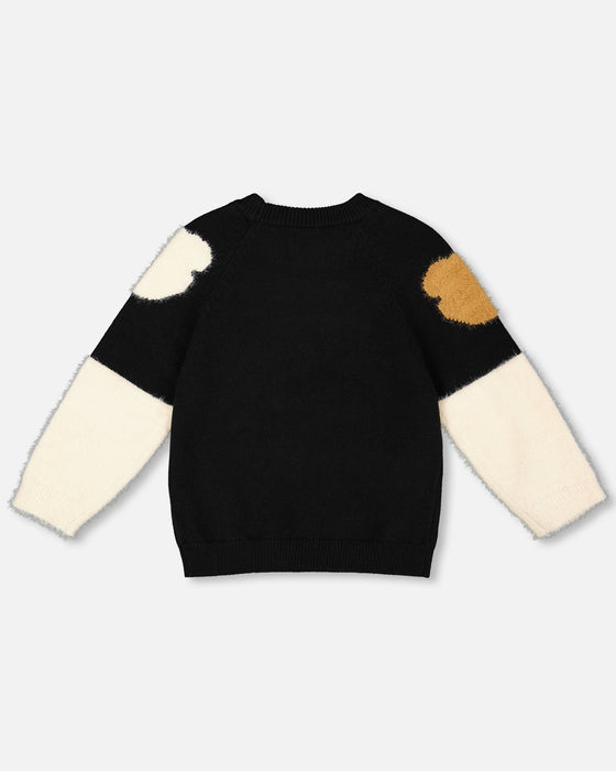 Cozy Bear Sweater & Suede-Look Leggings