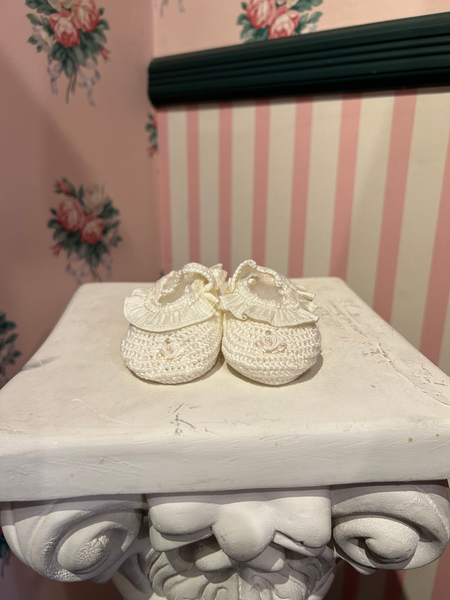 Girl Waffle Knit Booties image 0