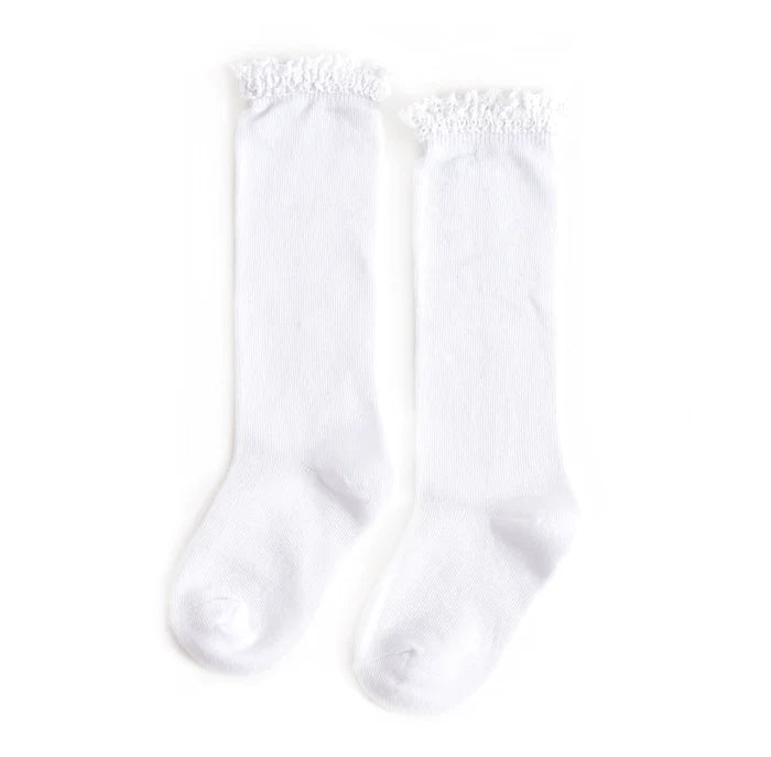 Lace Top Knee Highs 0-6mos image 3