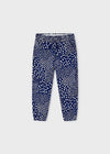 Navy Speckled Smock Top & Matching Pants image 2