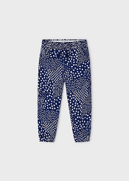 Navy Speckled Smock Top & Matching Pants image 2