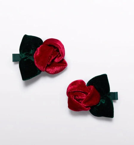 Velvet Rose Hair Clips  image 0