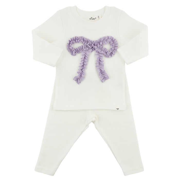 Lavender Bow 2-Piece Set image 0