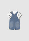 Denim Bear Overall Set image 3