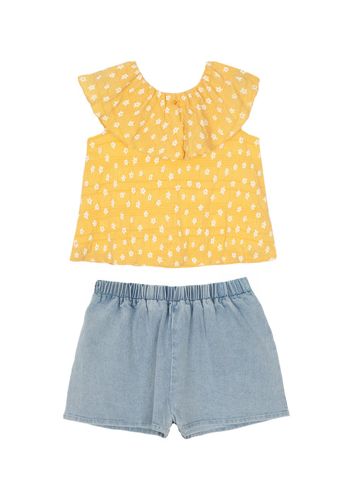 ​​​​​​​Sunshine Bloom Denim Set image 2