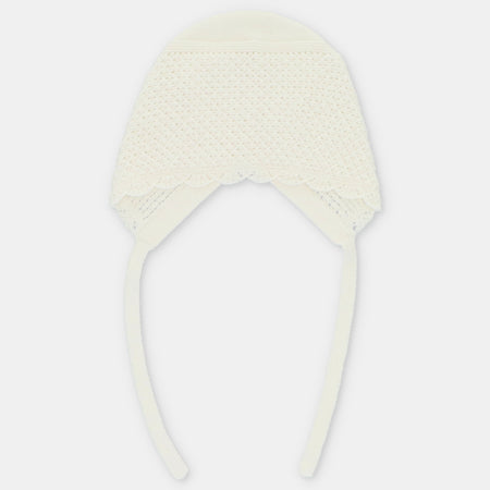 Knit Scallop Hem Bonnet image 0