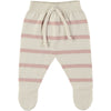Short Sleeve Rose Striped Knit 2-piece Set image 1