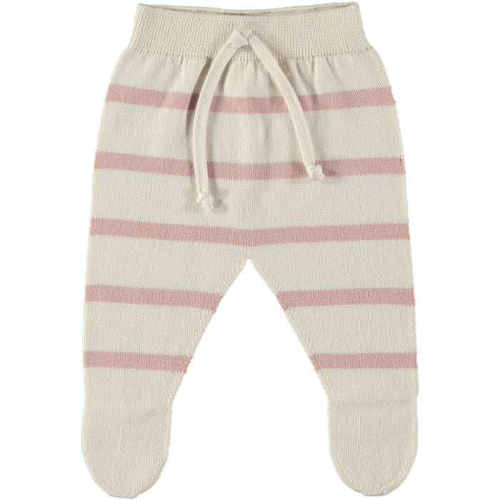 Short Sleeve Rose Striped Knit 2-piece Set image 1