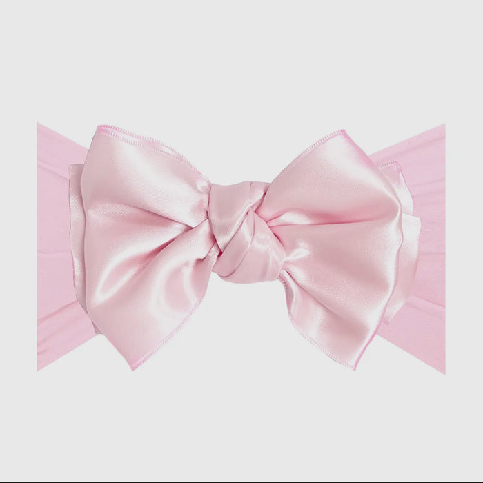 Baby Bling Satin FAB soft nylon headband with satin bow