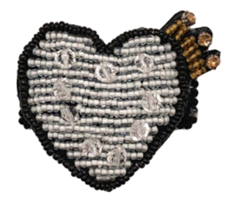 Beaded Patch Hair Clips image 4