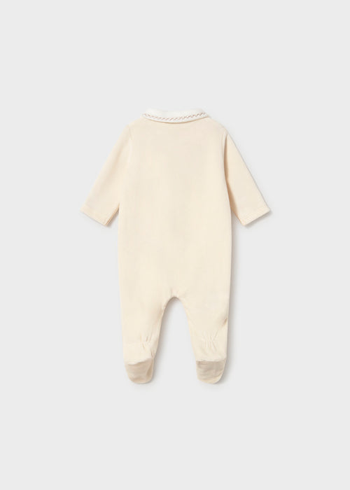 Vintage Toy Velour Footies, Cream