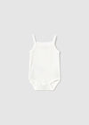 Baby Girls’ Pointelle Knit Camisole Bodysuit – White image 1