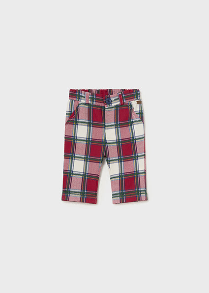3pc Red Plaid Pant & Sweater Set image 2