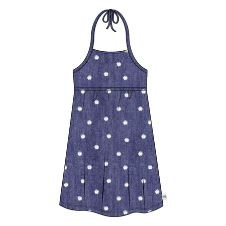 Denim Daisy Halter Dress image 0