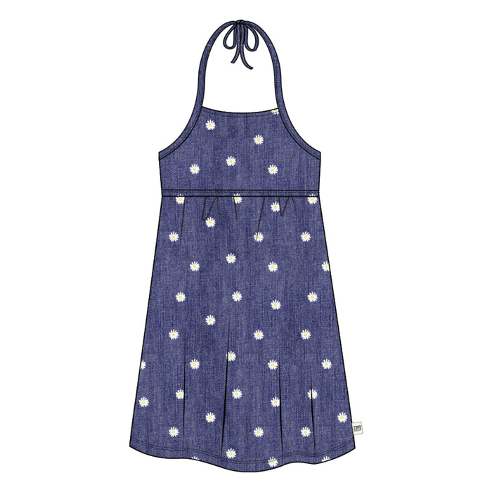 Denim Daisy Halter Dress image 0