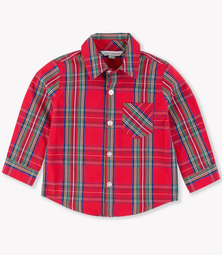 Plaid Button Down w/ Stretch Chinos image 1