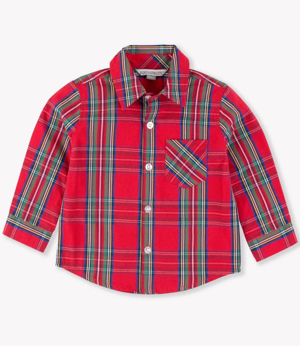 Plaid Button Down w/ Stretch Chinos image 1
