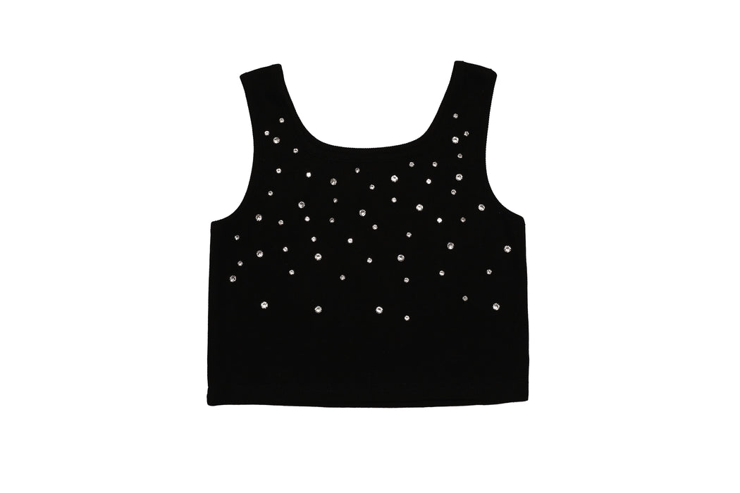 Rhinestone Crop Tank - Black or White Sold Separately image 1