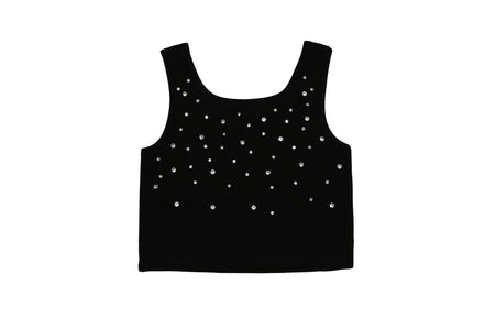 Rhinestone Crop Tank - Black or White Sold Separately image 1