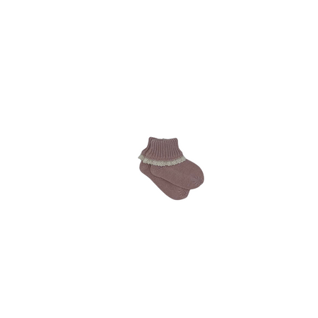 Lace Trim Knit Booties image 0