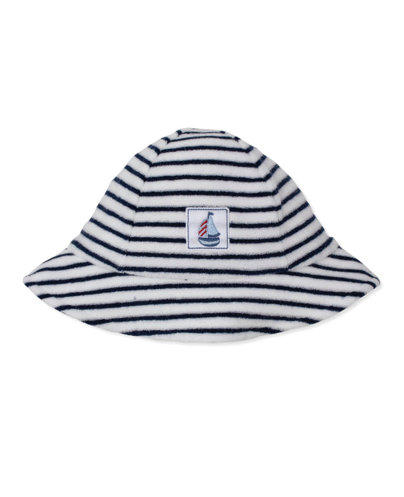 Kissy Kissy Navy Striped Sailboat Hat