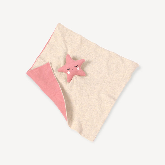 Pink Star Knit Blanket & Lovey Set image 2