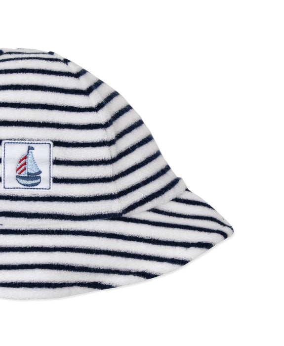 Kissy Kissy Navy Striped Sailboat Hat