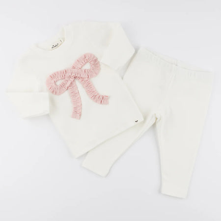 Pink Ruffle Bow 2pc image 0