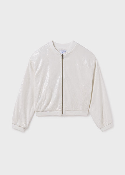 White Sequin Jacket image 0