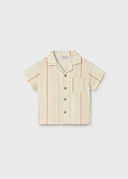 Toddler Stripe Button down & Shorts Set