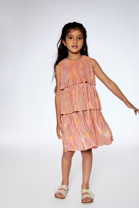 Metallic Rainbow Layered Dress image 0