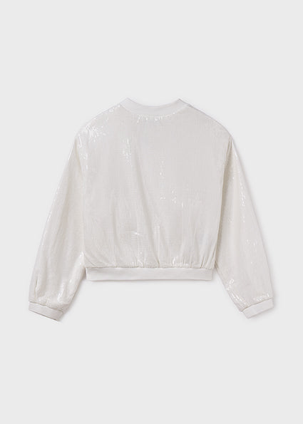 White Sequin Jacket image 2