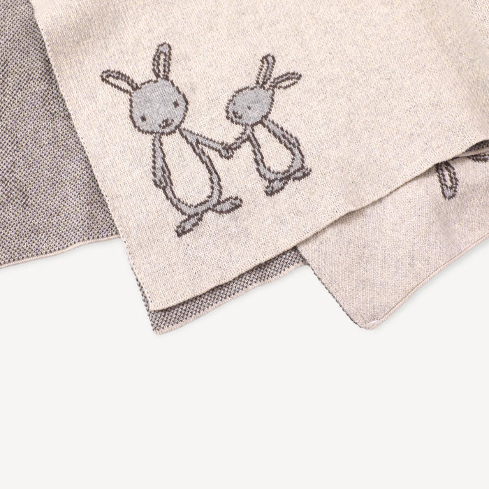 Bunny Mommy & Me Blanket & Lovey Set image 1
