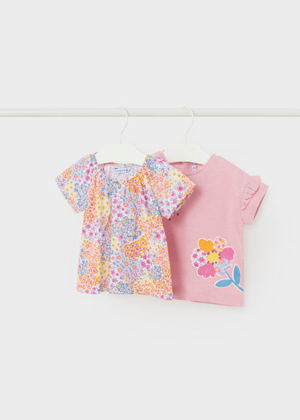 Floral Tee & Wide Leg Denim Pants image 2