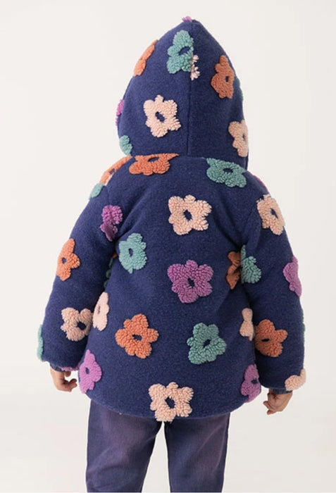 Floral Sherpa Zip Jacket