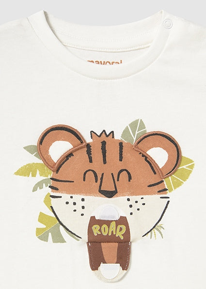 Roaring Tiger Flip-Mouth Tee & Shorts Set image 2