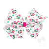 Pink Printed Christmas Bows image 2