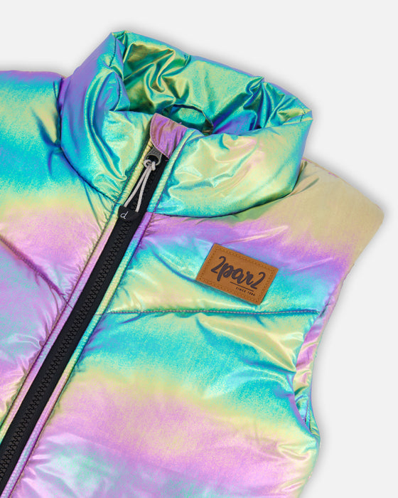 Iridescent Dream Puffer Vest