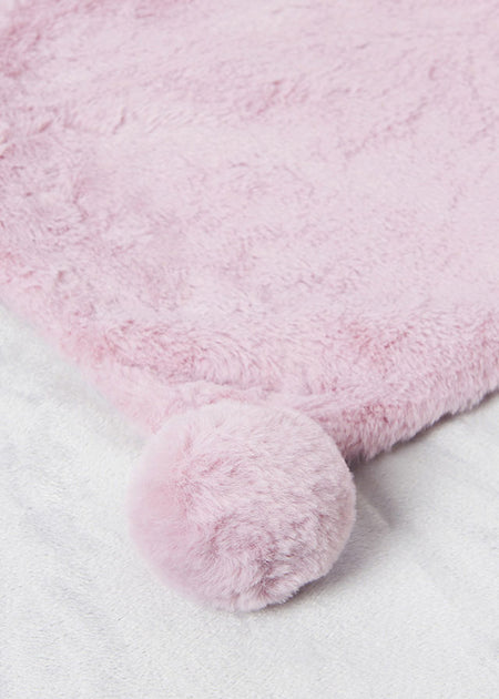 Purple Pom Pom Plush Blanket image 1