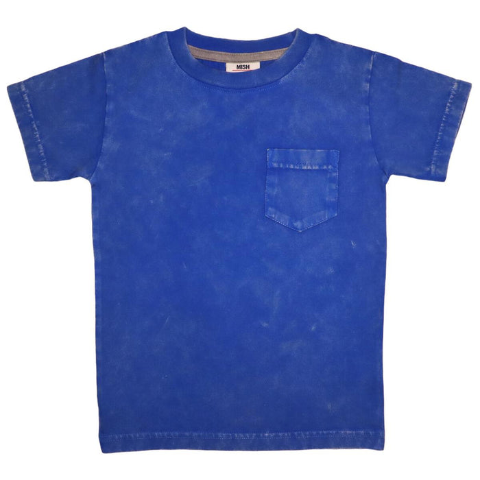 Bright Blue Vintage Wash Pocket Tee image 0