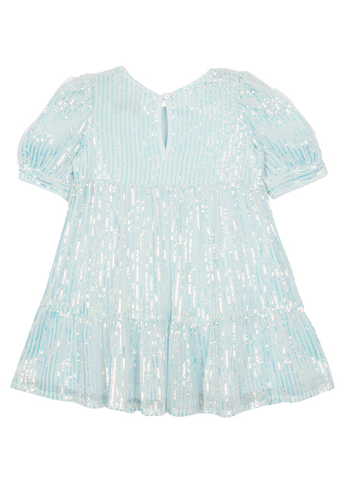Shimmer & Sparkle Teal Sequin Dress image 2