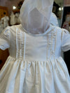 Pure Silk Short Sleeve Rosette Gown image 1