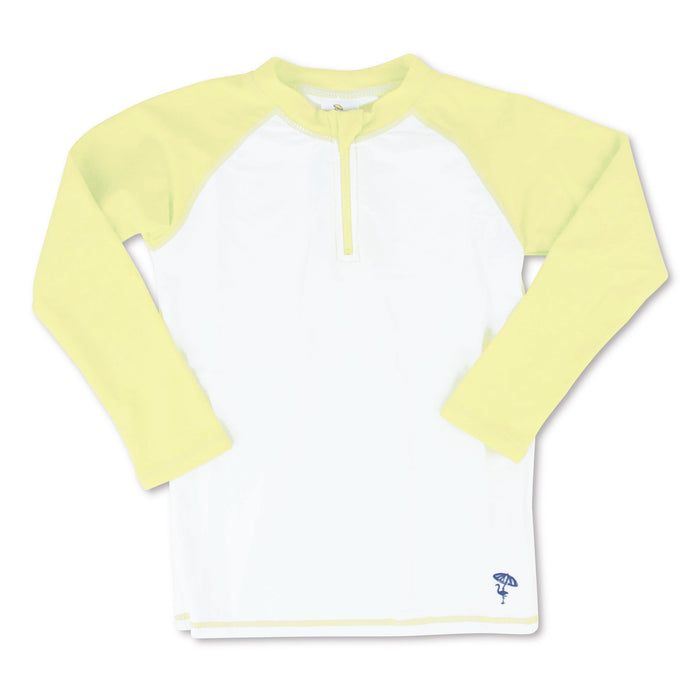Yellow & White Rash Guard image 0