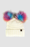 Rainbow Pom Beanie image 0