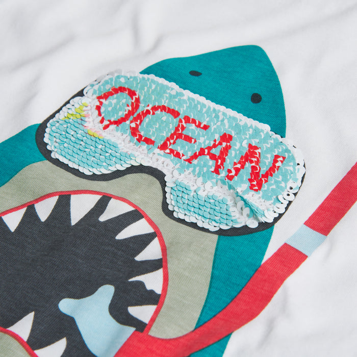 Snorkel Shark Tee & Denim Shorts image 2