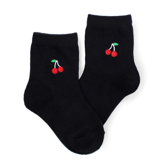 Black Cherry Skater Girl Midi Sock image 0