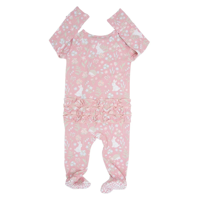 Woodland Bunny Ruffle Footie image 1
